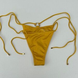 Sommer Swim Mustard Tie-Side Bikini Bottom